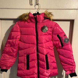 Steven Madden Girl Hot  Pink winter  coat new with tag  size 10-12